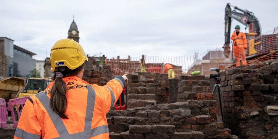 Excavations at Sheffield Castle heat up with 19th Century steel working discoveries 