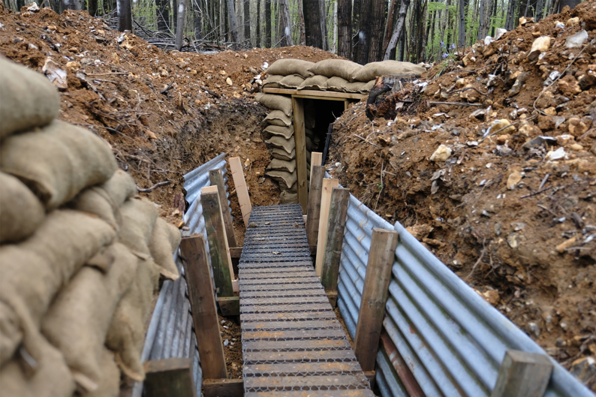 Reconstructing trench conditions at CEMA (Credit: James Valls)