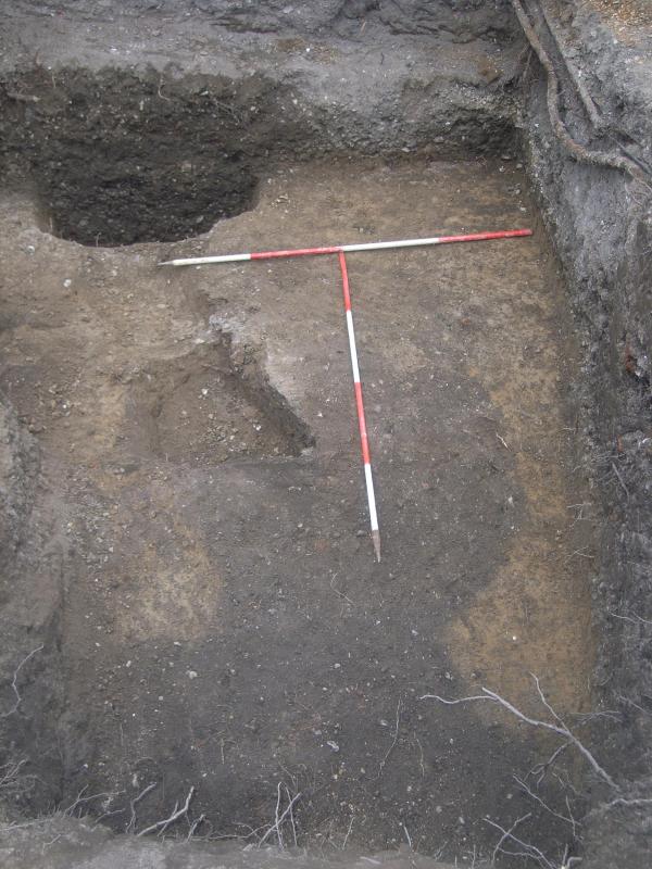 Pits found in a subsequent excavation and watching brief