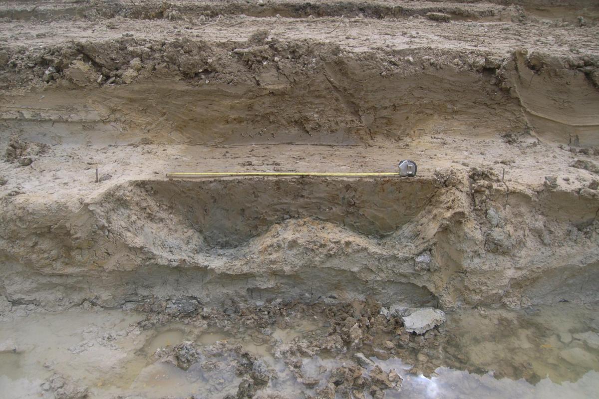 Two prehistoric ditches found during excavation 