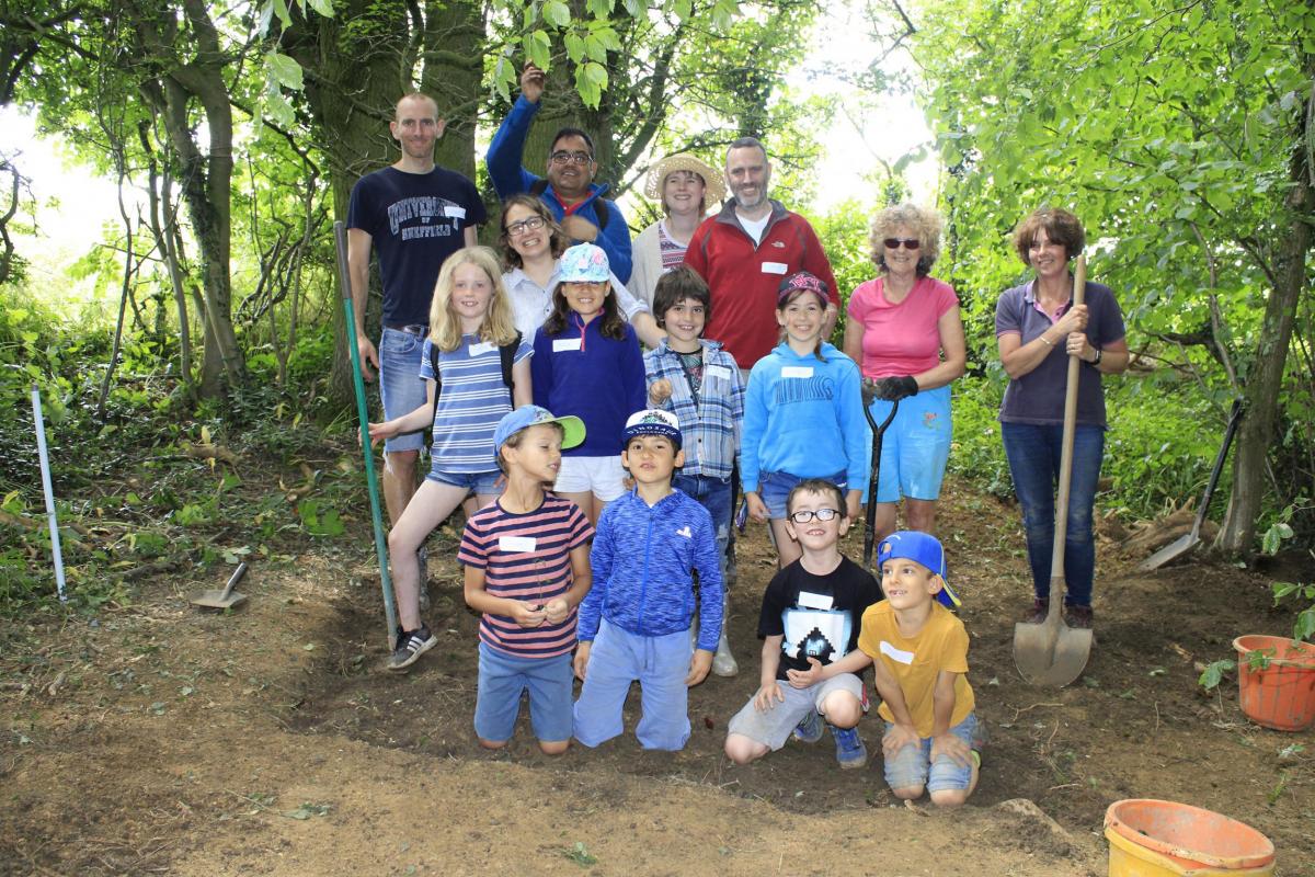 Community dig at Cuthbright Wood