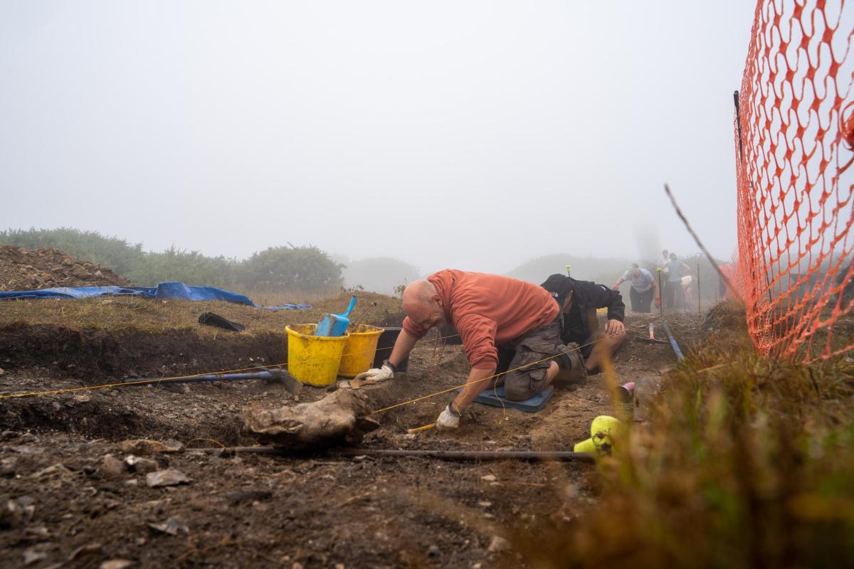Excavations underway at Flower's Barrow
