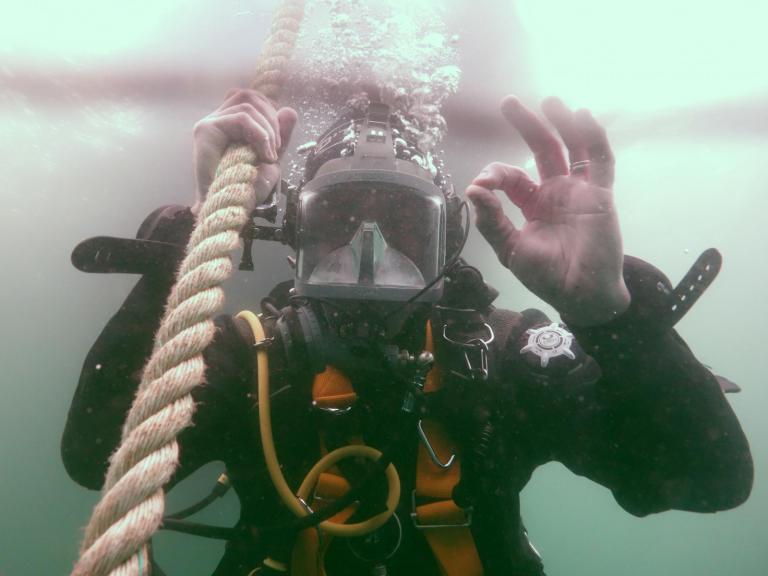 Mental health and wellbeing at Wessex Archaeology - Diver OK