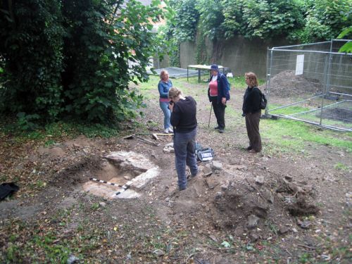 Archaeological  open day at the Bishops Palace in Halling, Kent