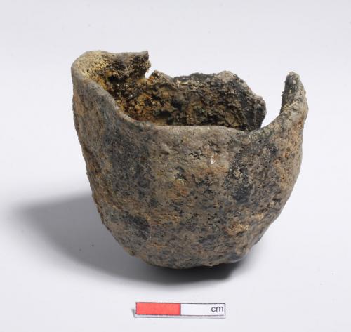 A fine crucible was found in one of the pits. It would have been used in the manufacture of copper or silver objects.