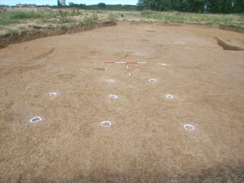 The 'four-post structures' within the Iron Age enclosure