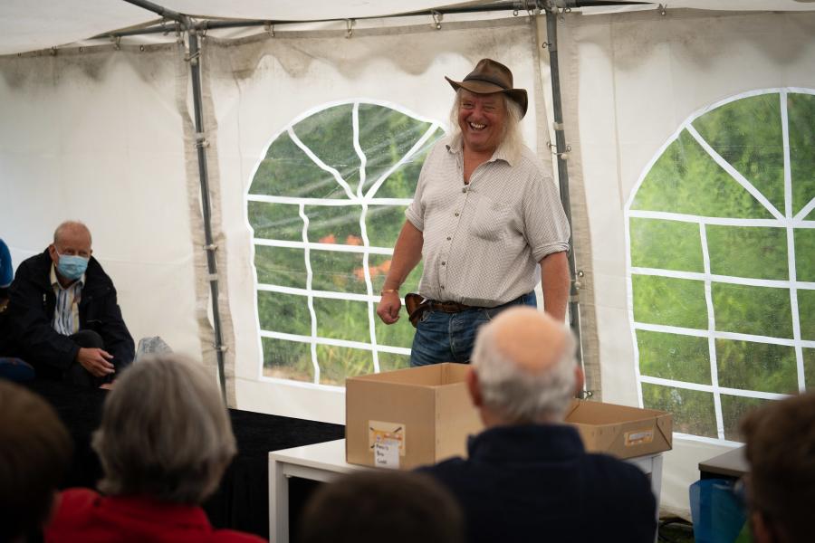 Phil Harding at the 2022 Festival of Archaeology.