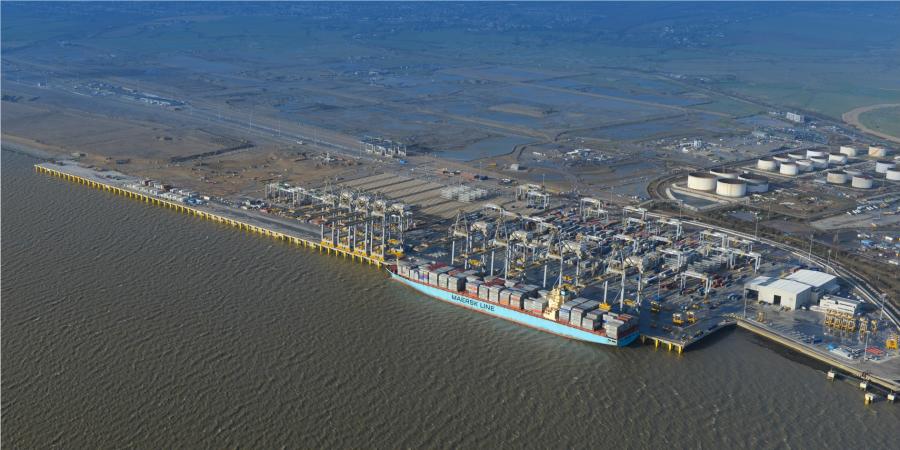 DP World London Gateway from the air
