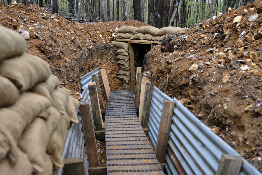 A reconstructed trench at CEMA (Credit: James Valls)