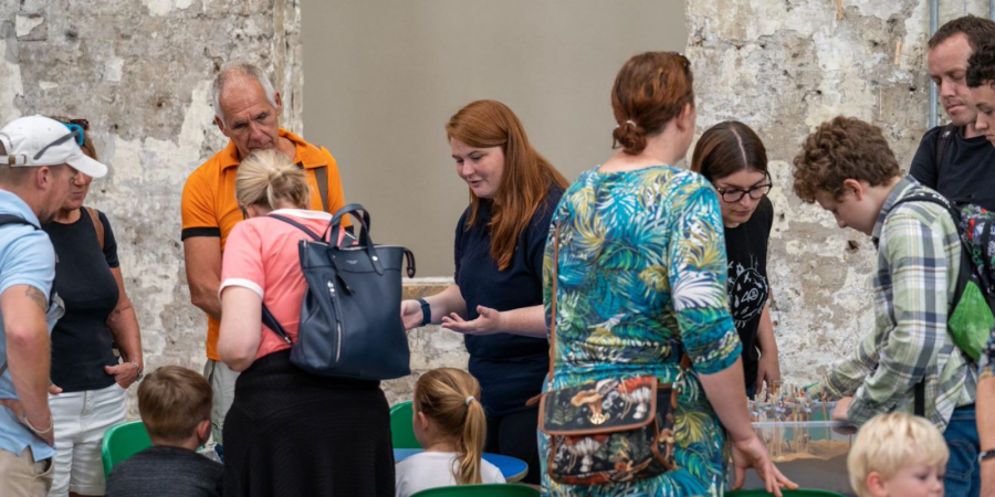 Amy at a community engagement event 