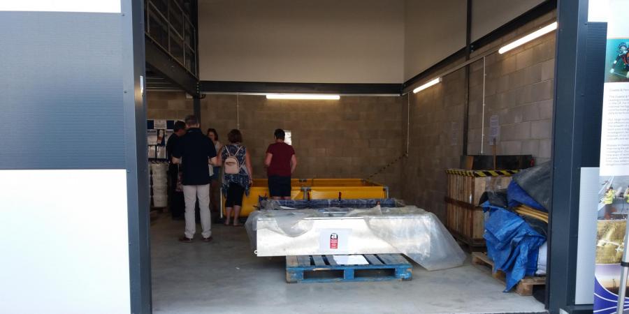 View into Unit 24 from outside