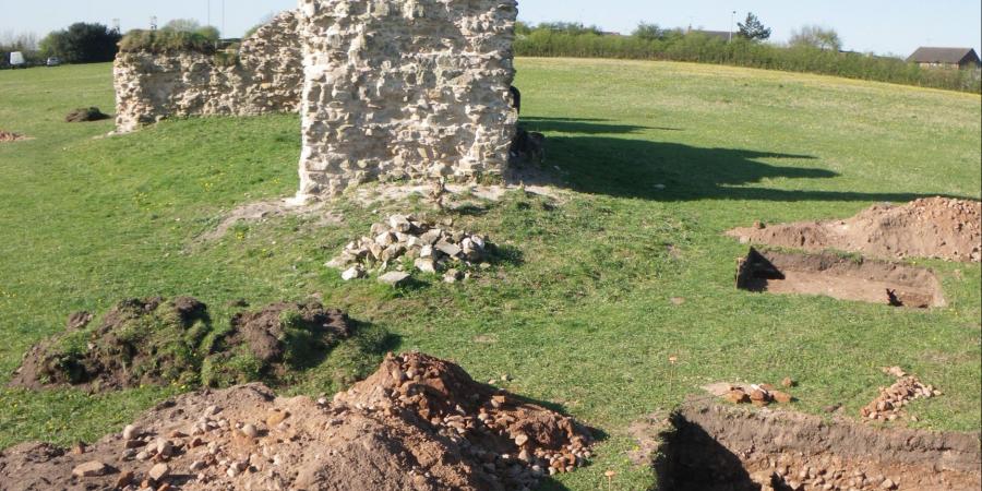 Excavations at the site of King John's Palace, Clipstone
