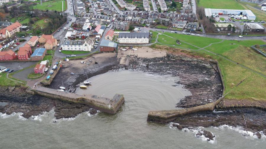 Aerial image Cockenzie Harbour