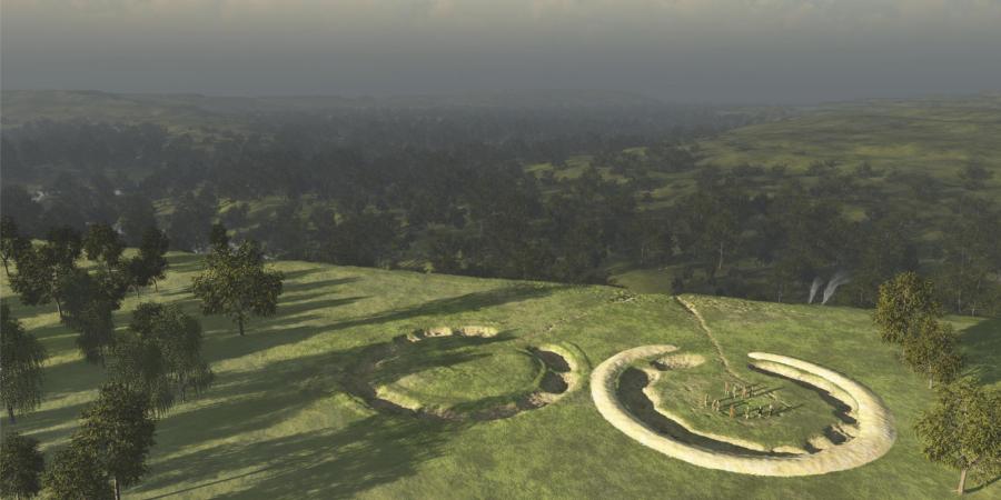 A reconstruction of the hengiform monuments at Bulford