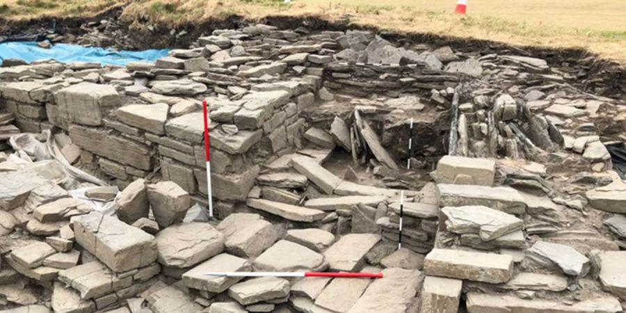 Cairn with structures