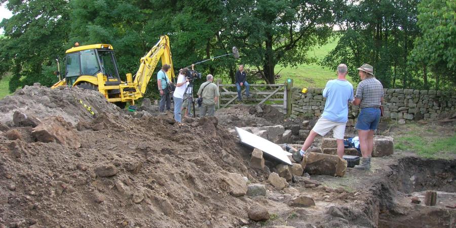 The Time Team on site