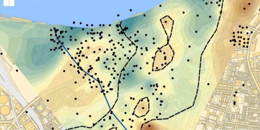 Part of the cover image from 'Deposit Modelling and Archaeology'