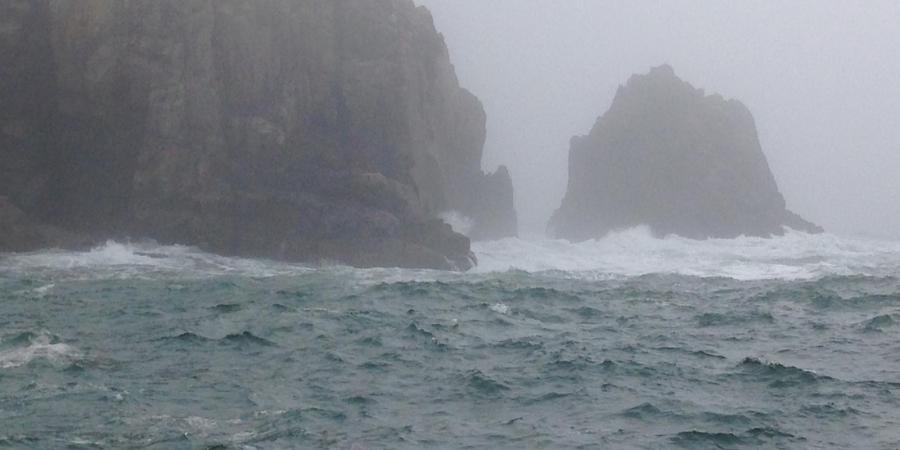A choppy sea over the Montagu wreck site