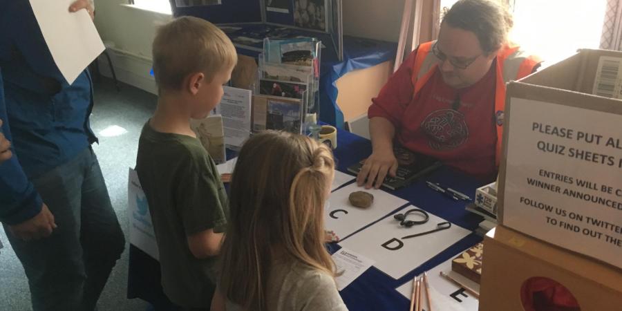 The WA stand inside Blaise Castle