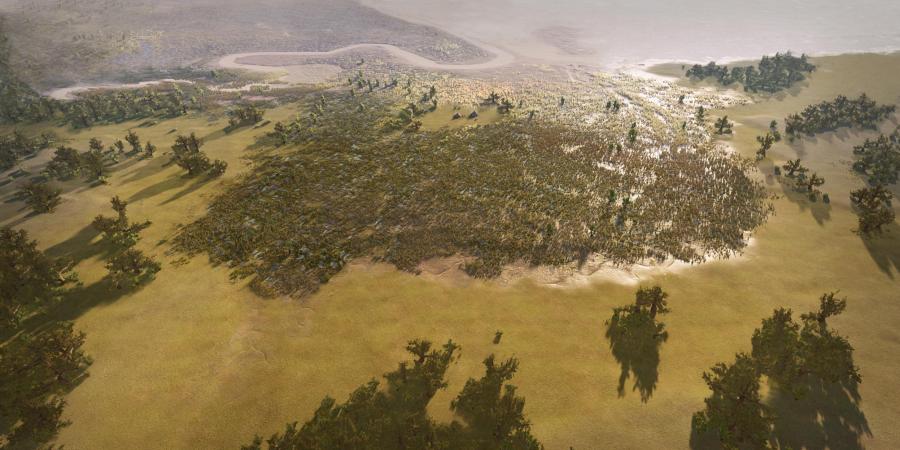 Iron Age reconstruction as part of the Moors at Arne Coastal Change project 