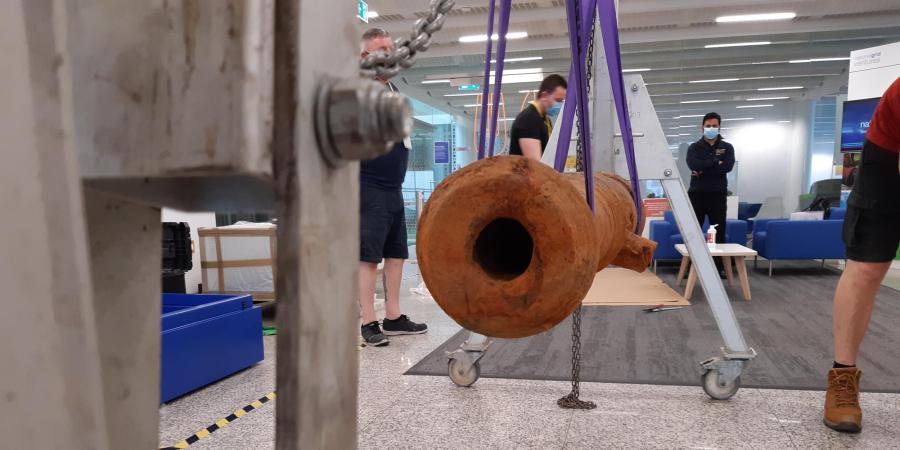 Looking down the barrel of a 300-year-old cannon