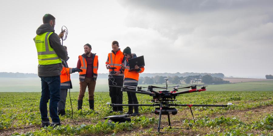 Drones being used by Geomatics 