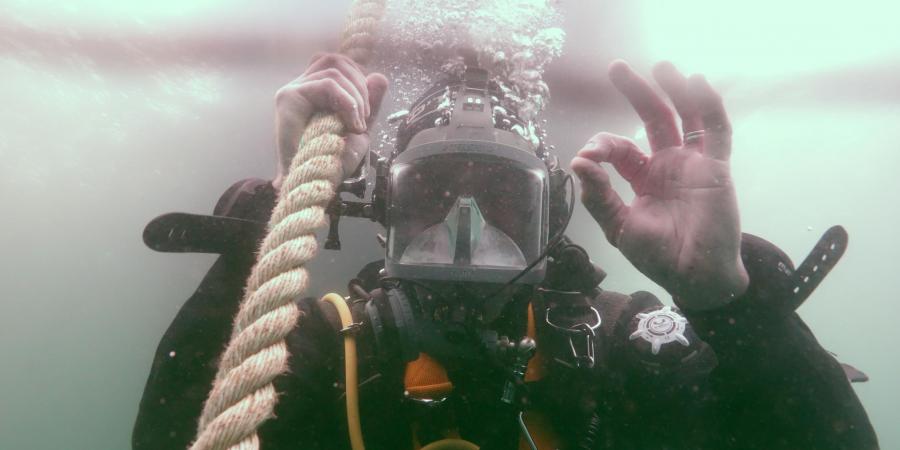 Mental health and wellbeing at Wessex Archaeology - Diver OK