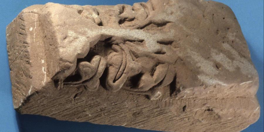 Carved stonework, recovered during Time Team excavation at Roxburgh, Kelso 