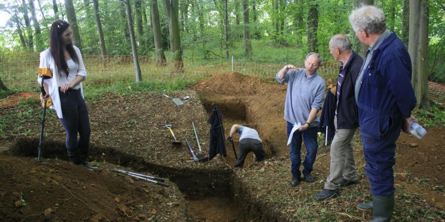 The Harthill Community dig team at work