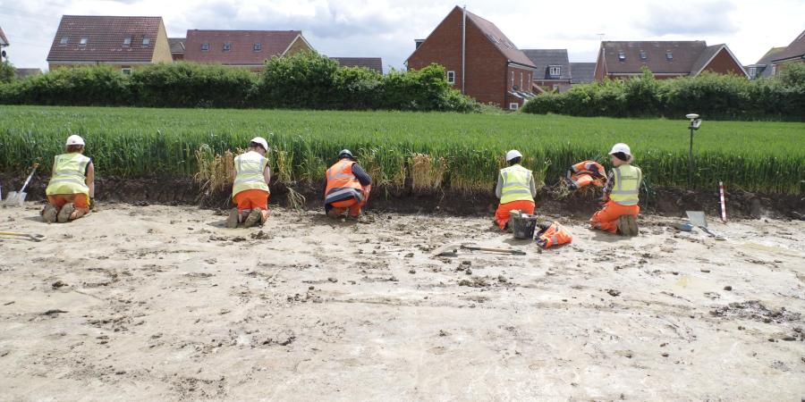 Archaeologists at Ashford housing development 