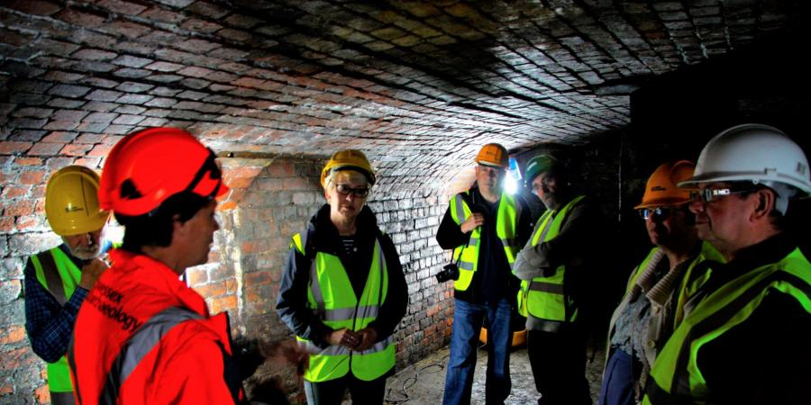 Visitors to the former Titanic Works open day