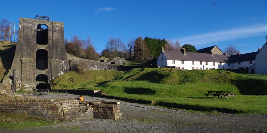 Photograph of the Balance Tower at Blaenavon Ironworks, Gwent