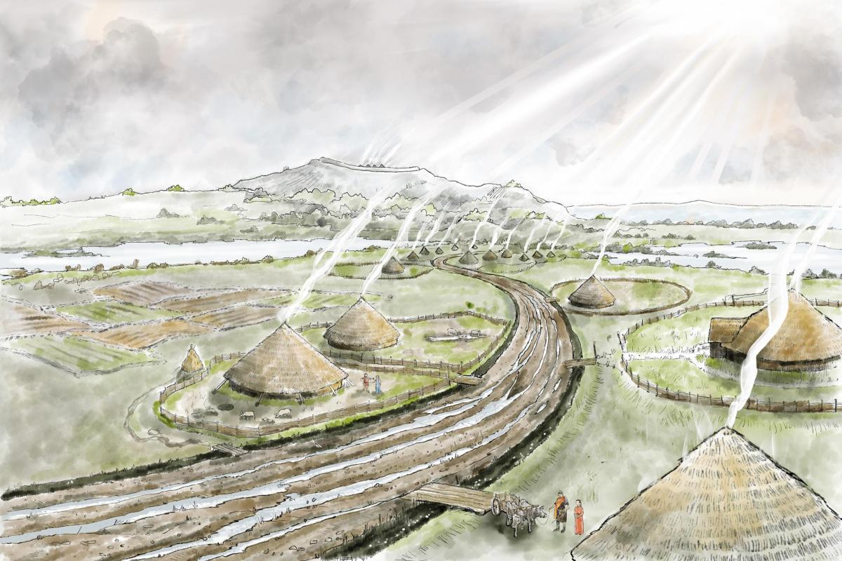 Iron Age settlement like th eone found at HS2 Coleshill