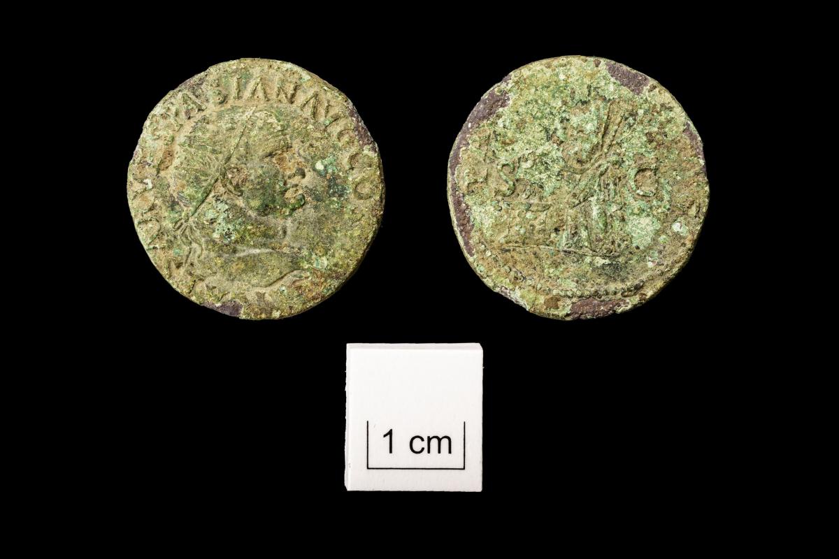 Romano-British coins discovered at Somerton