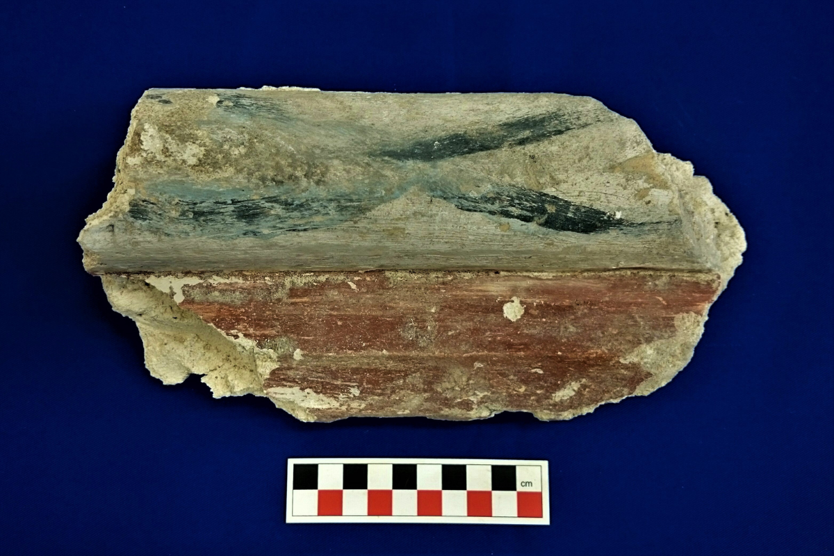 A fragment from a Jacobean plaster ceiling