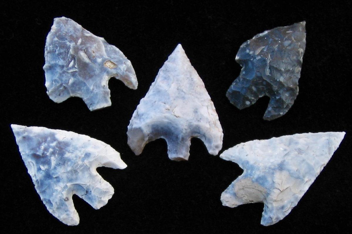 Arrowheads from the grave of the Boscombe Bowmen