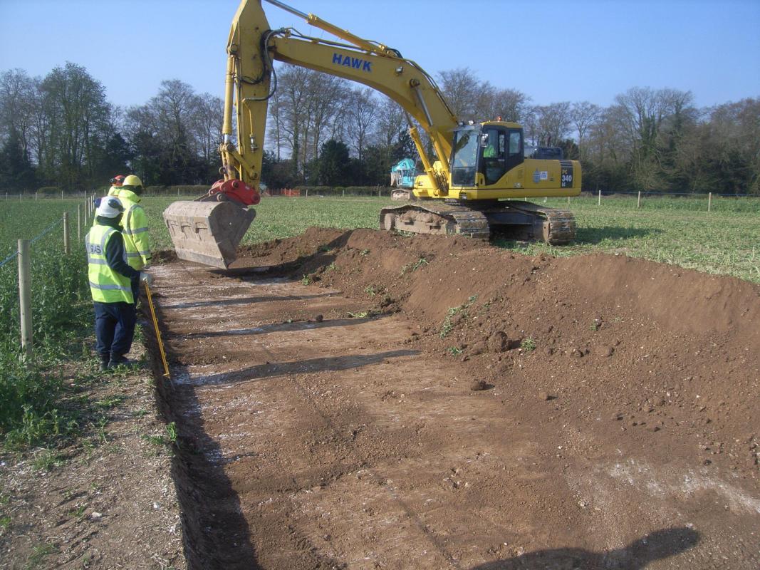 Barton Stacey to Lockerley Gas Pipeline trenching