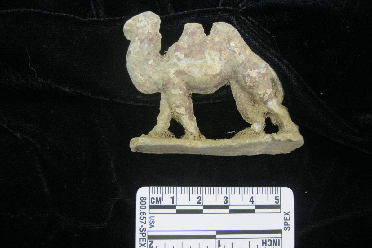 Toy camel uncovered at Mile End POW Camp