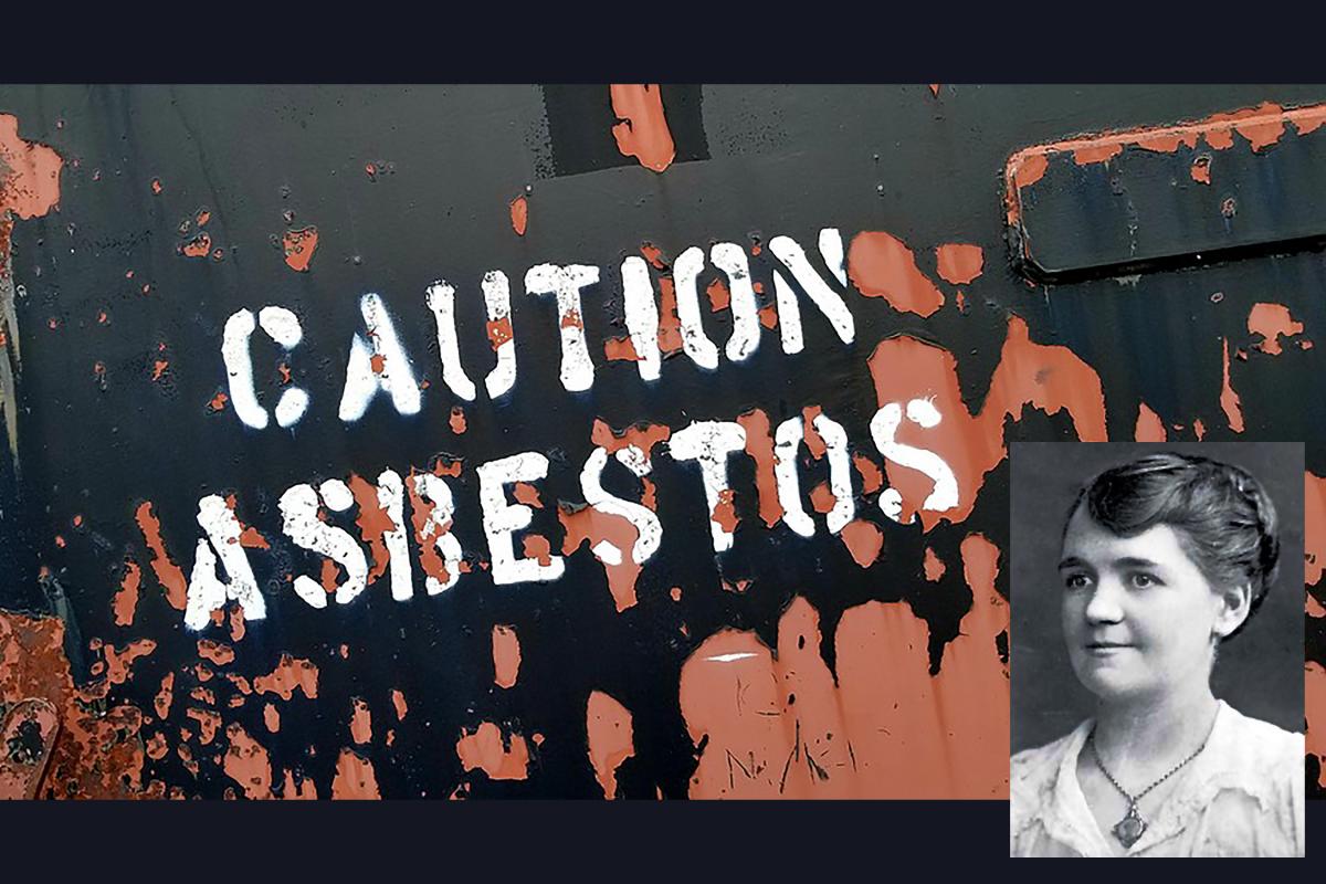 Nellie_Kershaw first death by lung disease: the history of asbestos