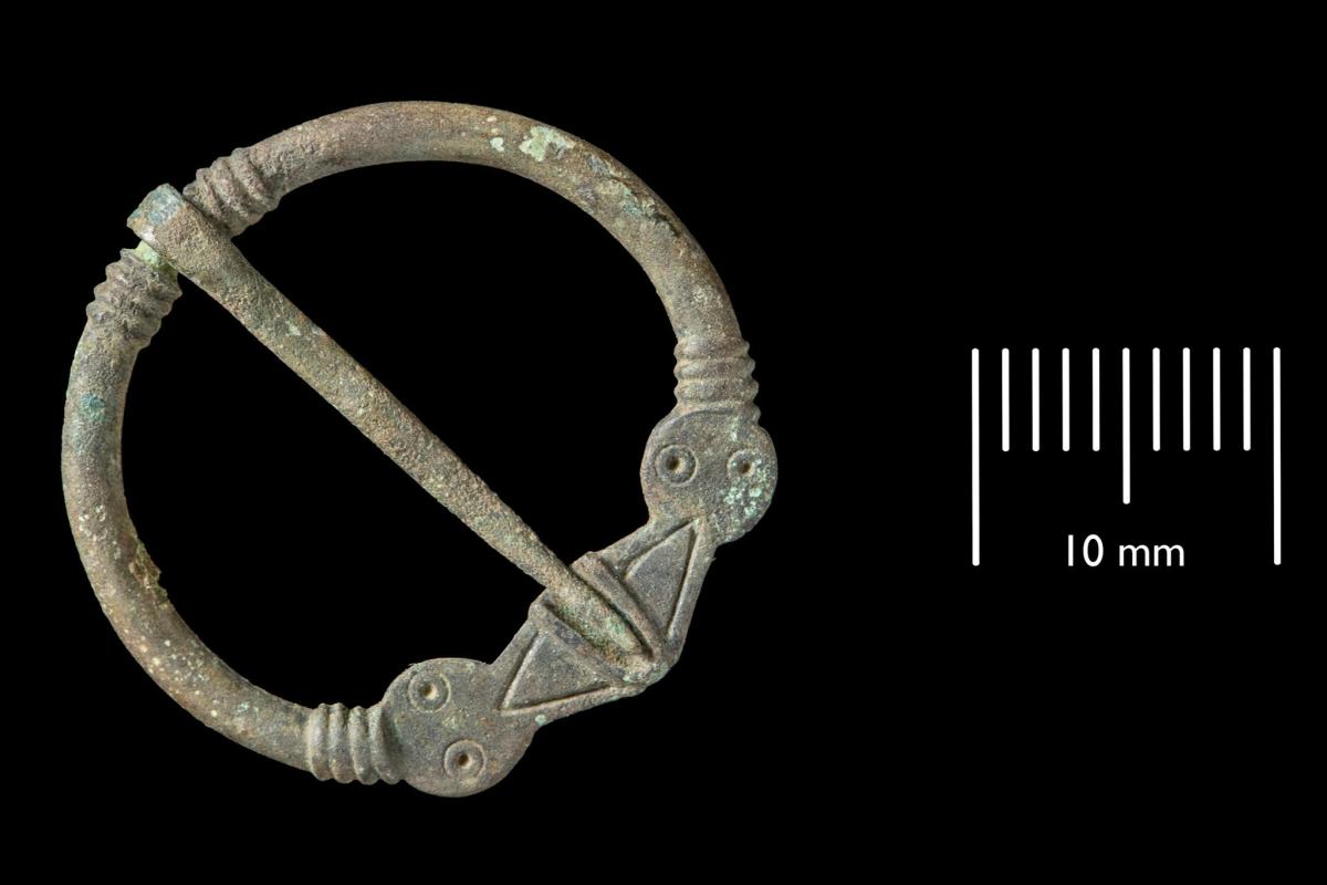 Copper penannular brooch from the Viking Link archaeological excavations