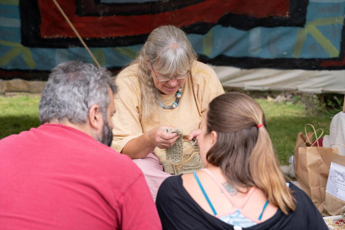 An experimental archaeologist at Salisbury Museum