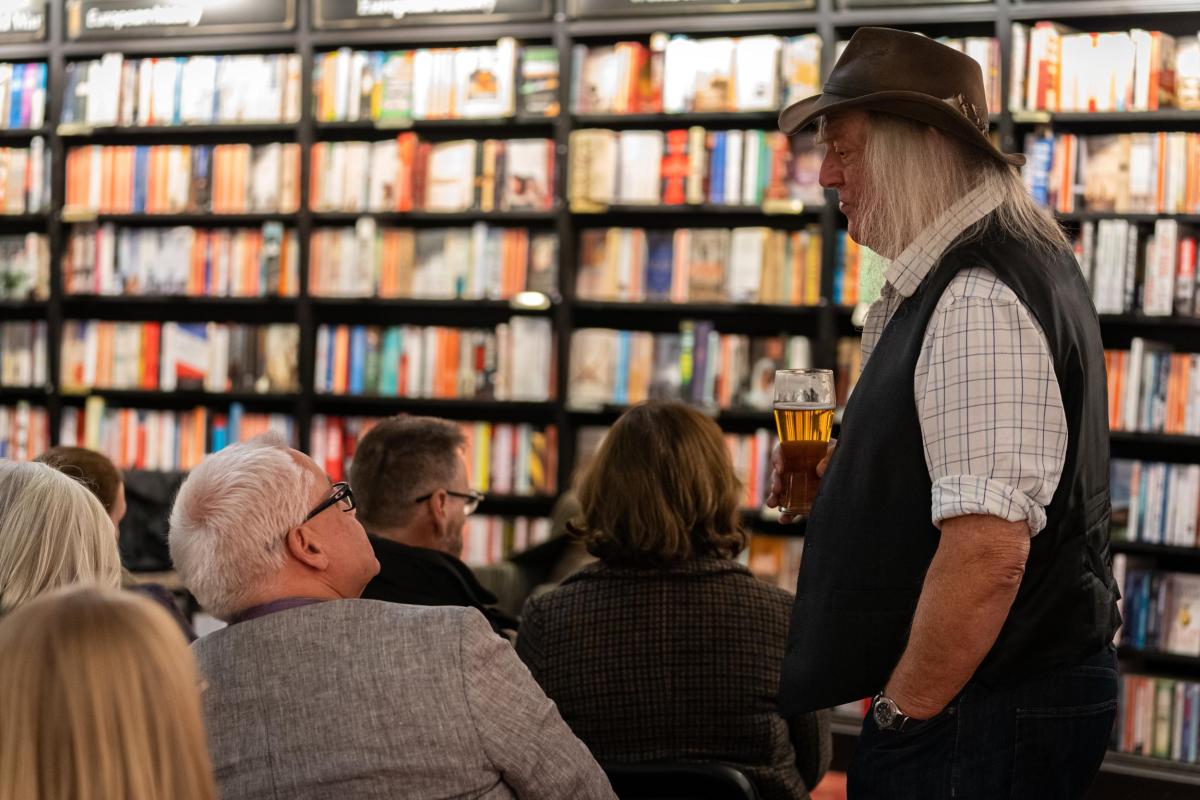 phil harding at the book launch