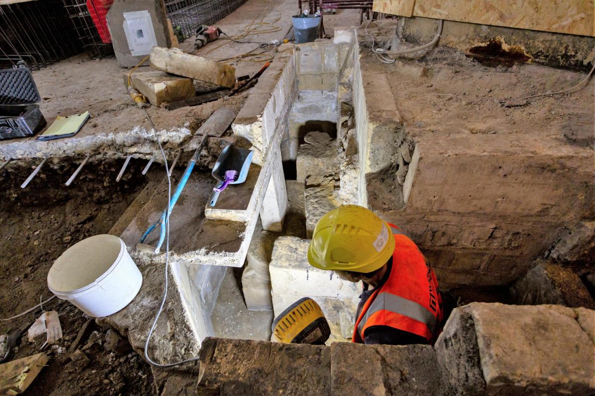 Bath Abbey Footprint project excavations