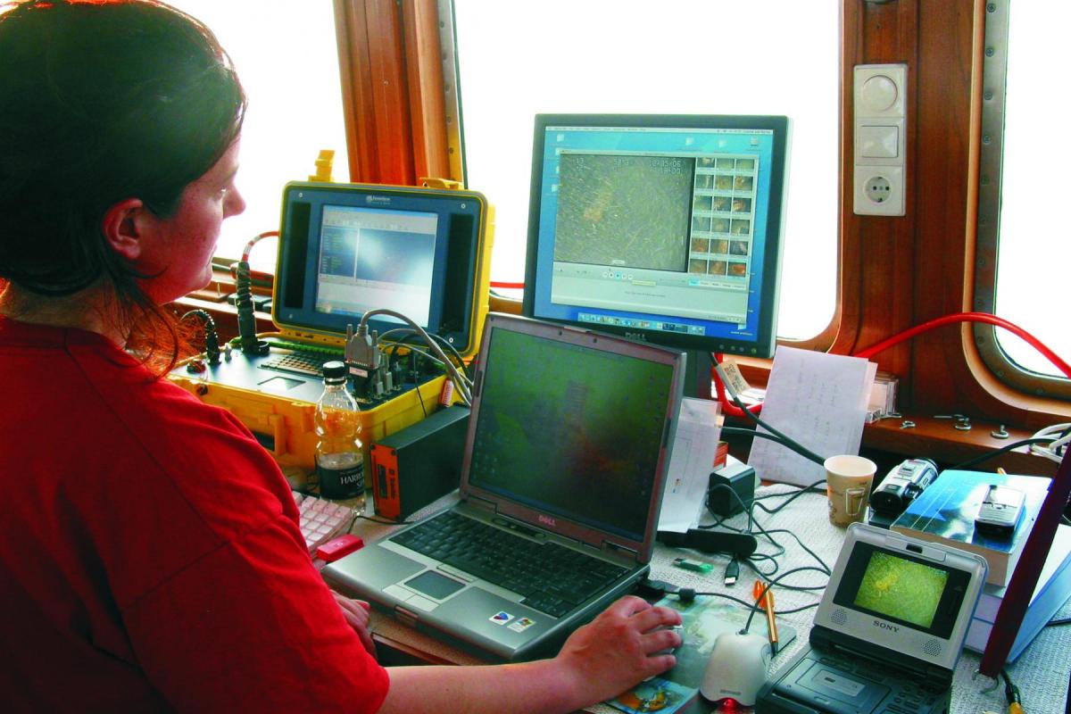 Retained Archaeologist: tracking data from a remote sensor vehicle (ROV)