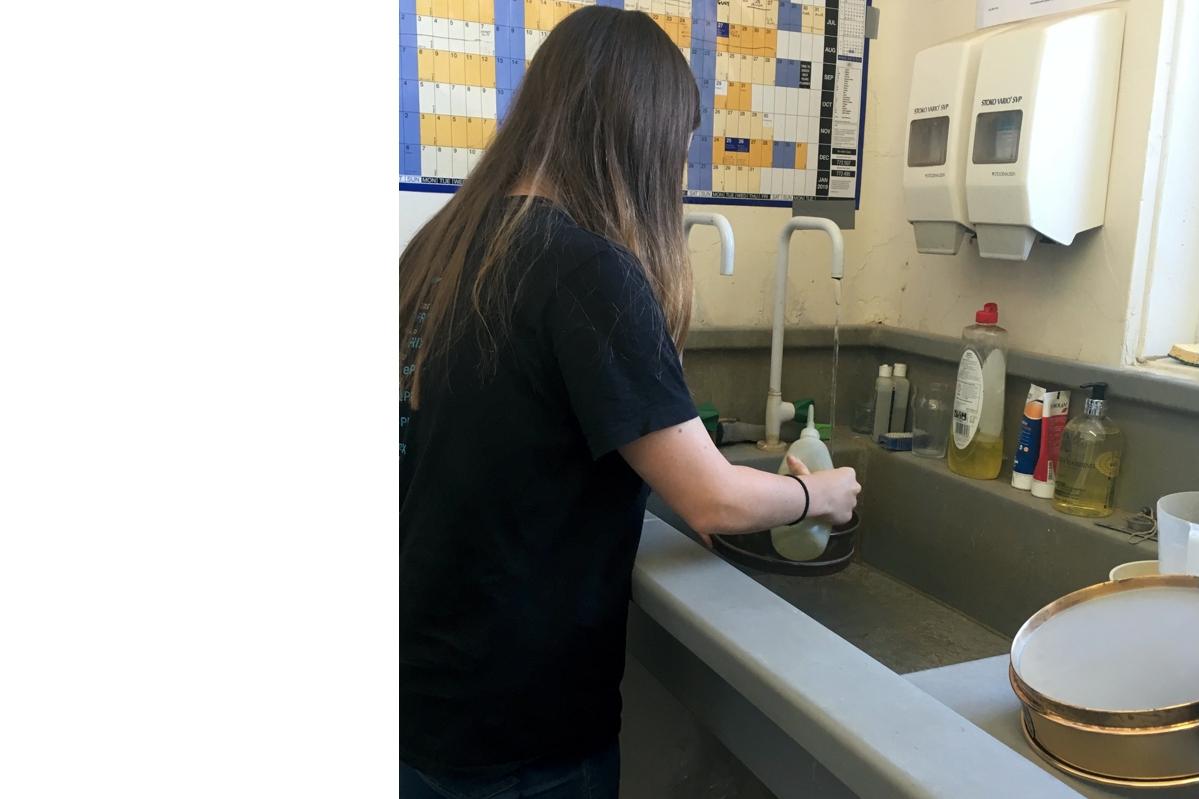 Hayley wet sieving samples