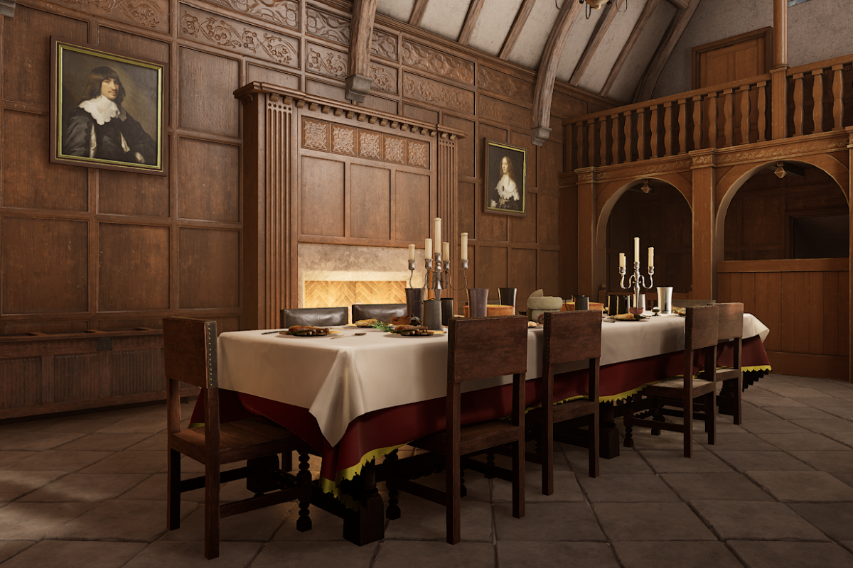 Coleshill Hall Virtual Reality Experience Dinning