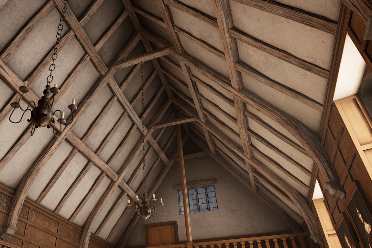 Coleshill Hall Virtual Reality Experience ceiling