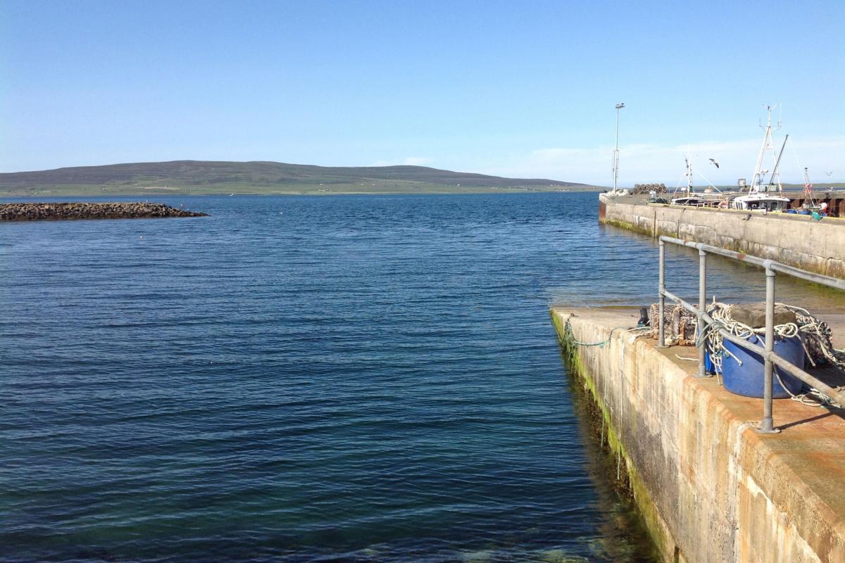 View of the south coast of Rousay