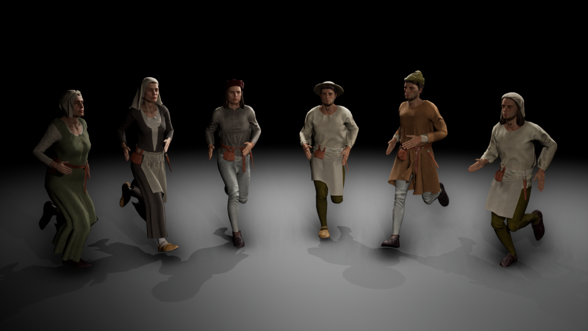 3D Medieval Characters from Wessex Archaeology