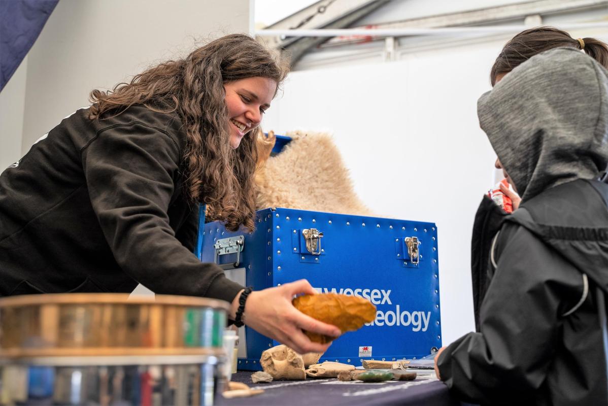 Beth Harrison, Community Engagement Coordinator, at Eisteddfod yr Urdd 2022